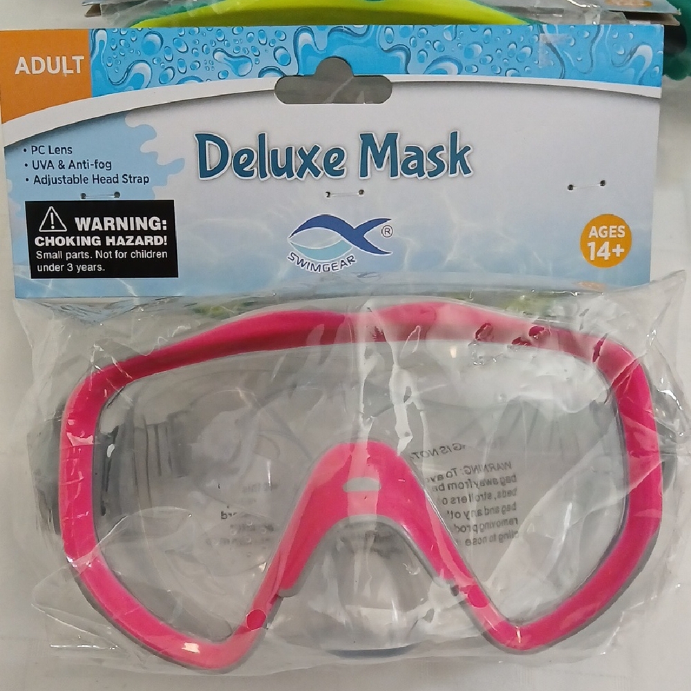 Pink Deluxe Adult Swim Mask